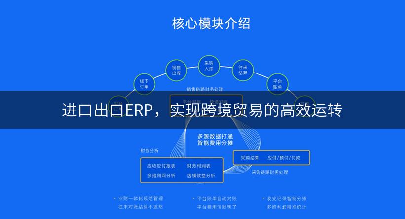 进口出口ERP，实现跨境贸易的高效运转