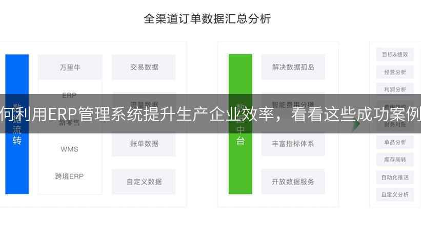 如何利用ERP管理系统提升生产企业效率，看看这些成功案例！