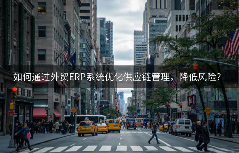 如何通过外贸ERP系统优化供应链管理，降低风险？