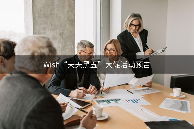 Wish“天天黑五”大促活动预告