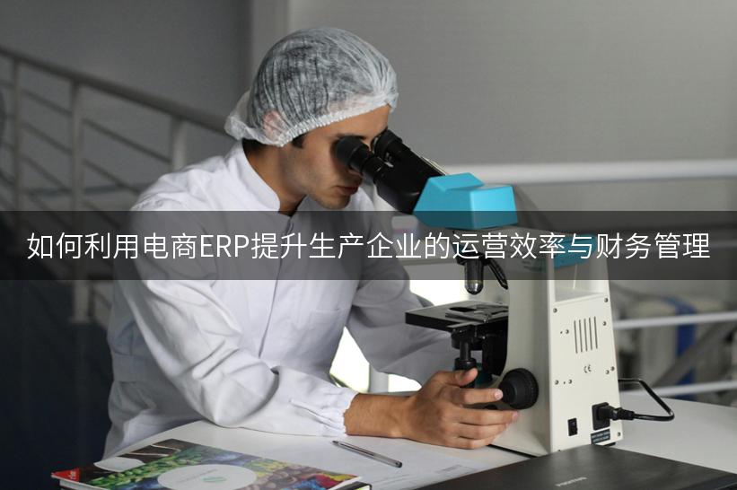 如何利用电商ERP提升生产企业的运营效率与财务管理