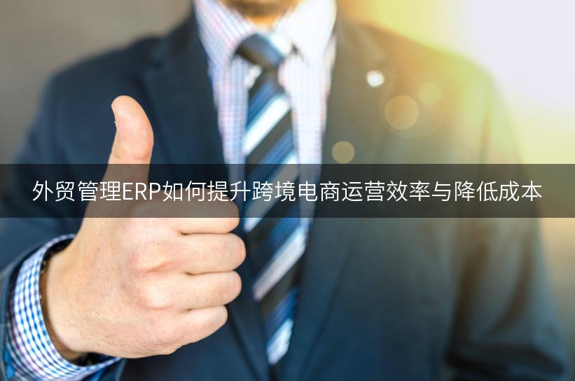 外贸管理ERP如何提升跨境电商运营效率与降低成本