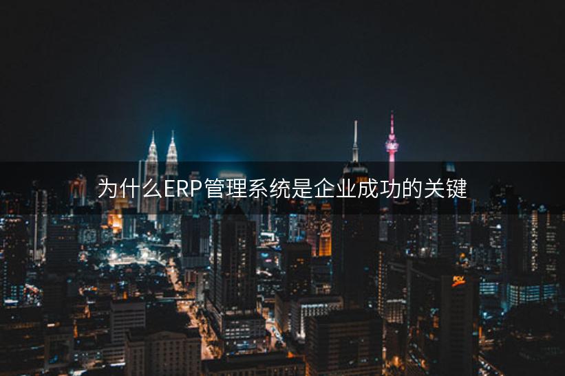 为什么ERP管理系统是企业成功的关键