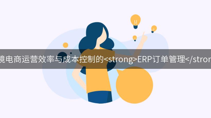 提升跨境电商运营效率与成本控制的<strong>ERP订单管理</strong>策略